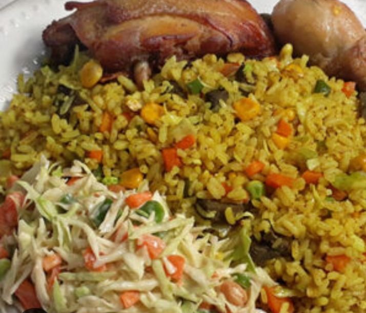 fried rice with chicken