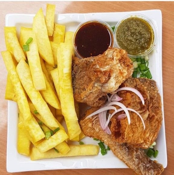 Fried Yam/Fish