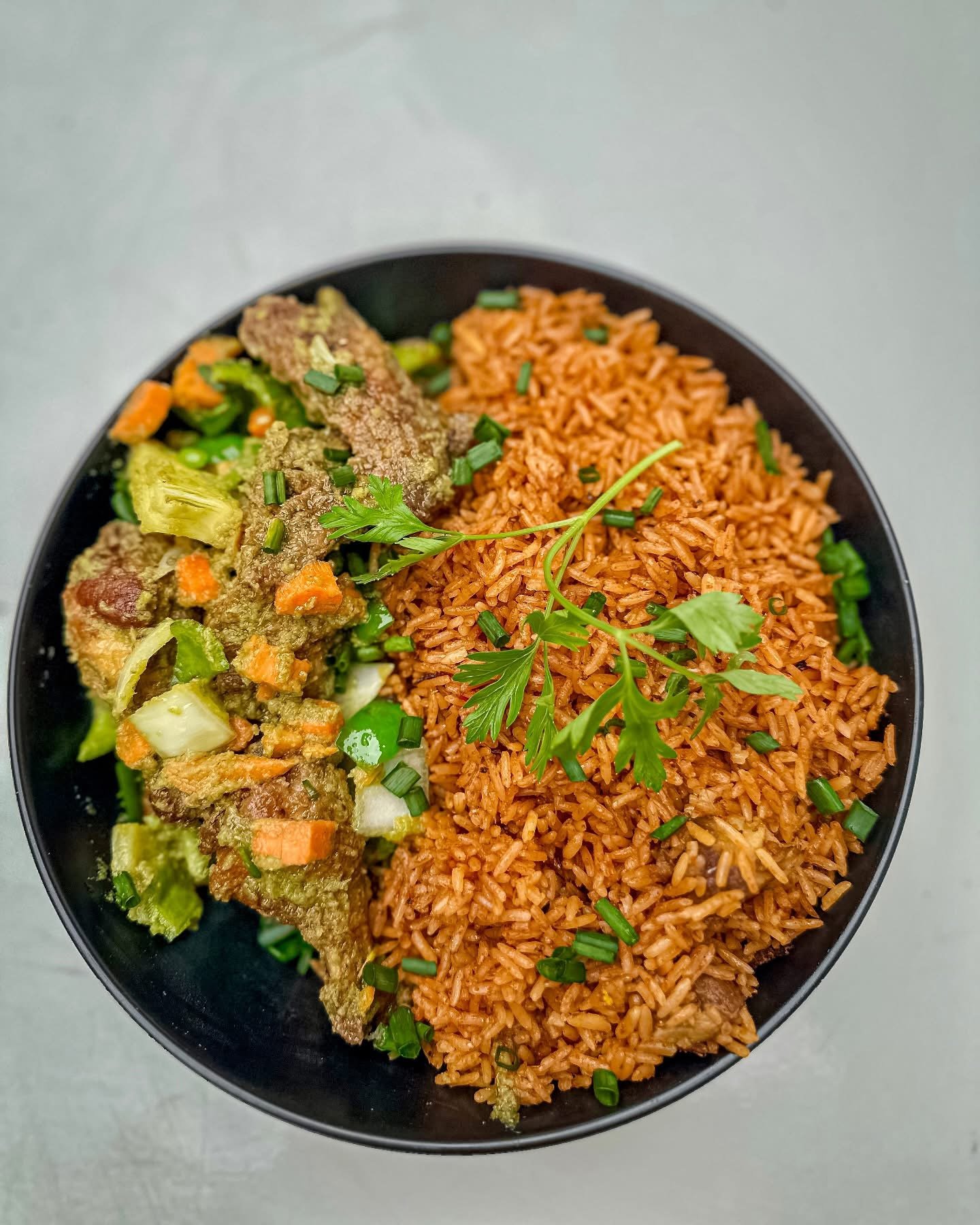 Jollof rice with chicken