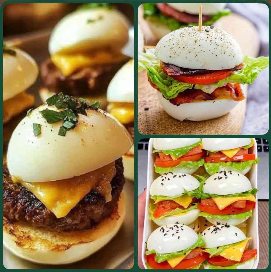 Egg Burgers (4pcs) 🔥🥚🌭