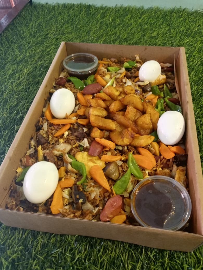 Assorted jollof or fried rice