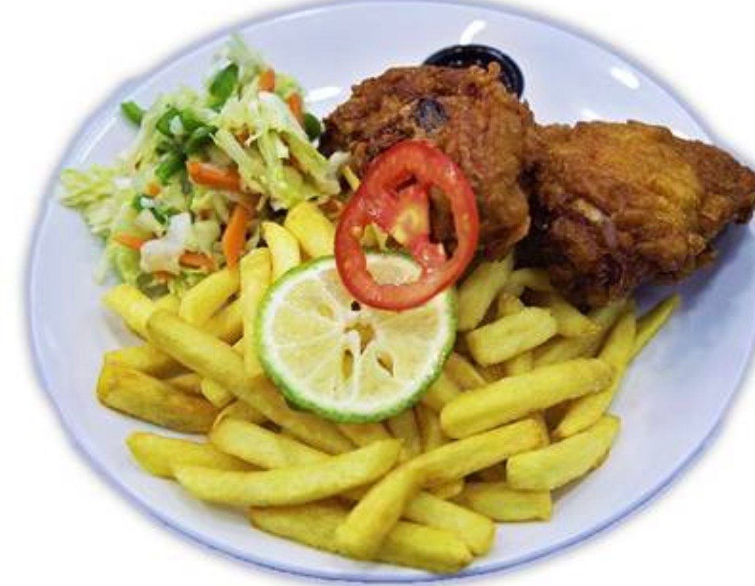 Fried chicken with Chips